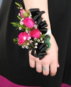Pink_and_black_wrist_corsages
